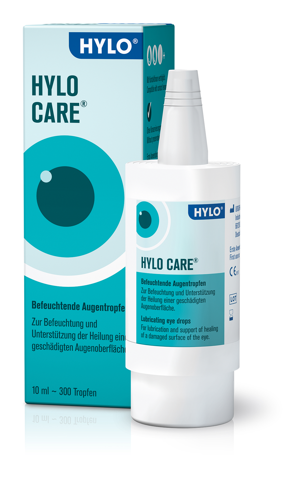 HYLO DUAL INTENSE Lubricating Eyes Drops 10ml - Dry & Itchy Burning Eye x6